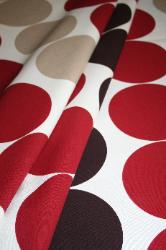 Draped Left Prestigious Textiles Pattern Energy Color Ruby Interior Decorating Fabric