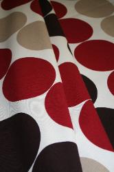 Prestigious Textiles Pattern Energy Color Ruby Interior Decorating Fabric Drape Right