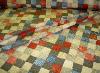 Closeout Ralph Lauen Shelby Patchwork Brown Drapery Upholstery Multiuse Discount Fabric