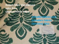 Robert Allen Crypton Elan Damask UTR Rain Multi-Purpose decorating fabric, medium weight, screen print on cotton duck with slub