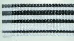 Roma 964 Black and White Decorator Flat Tape Braid Trim from Erie Islands Fabrics Collection