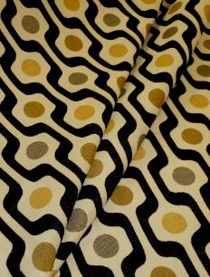 SMC Pattern Harris Color Ebony contemporary looking geometric stripe with chenille accents upholstery fabric