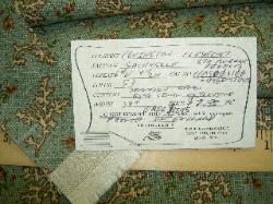 Schindlers Fabrics and Upholstery Shop Tag for this discount designer multipurpose fabric