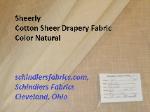 Sheerly Cotton Sheer Drapery Fabric Color Natural home decor fabric for draperies and window treatments