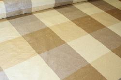 Angle View of this Silk Check Discounted Home Decor fabric at Schindler's Upholstery Shop 