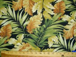 Sample Swavelle Lalita Ebony Outdoor Canvas Upholstery Fabric