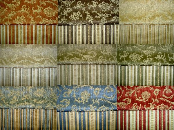 SMC PatternOphelia Coordinates for Hamlet Stripe Upholstery Fabric available by special order 
