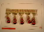 Tassel Trim Pattern Franzine Color Merlot - click on to enlarge