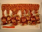 Tassel Trim Pattern Romance Color Brick - click to enlarge