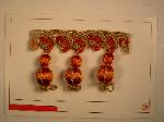 Tassel Trim Pattern Rose Coral - click on to enlarge