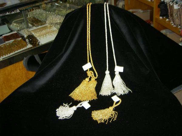 Tassel Beaded Tie Cord