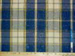 Sample of Design Cheap Edgar Hayden Lapis Multiuse Home Decor Plaid Moire' Fabric on Sale