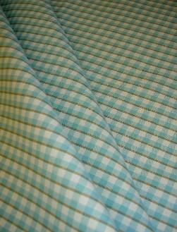 Design Cheap Clearance Sale P Kaufmann Cambridge Check Color Turquoise Fabric for Home Decor draped