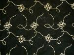 Sample of Duralee Pattern Savoy 73009 Color 12 Black By Yard Home Decor Fabric, click for more views