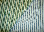 Get Samples of these Laura & Kiran Traditional Ticking Green or Blue Fabrics
