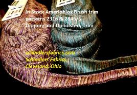 In Stock Ameriphlox Brush trim patterns 2316 & 2846/5 Drapery and Upholstery Trim
