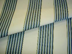 Closeup folded view of Our Fabric Warehouse Clearance Sale P Kaufmann Pattern Cape Town Stripe Color Dutch