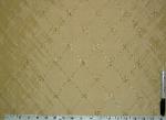 Sample image of Pattern Elegante Diamond Design with Embroidery Color 3 Gold Drapery Fabric by the yard - click for video, pictures and information page
